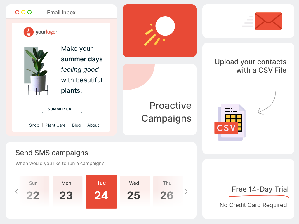 Proactive Campaigns primary marketing image — CRM and Marketing app on the Zendesk Marketplace